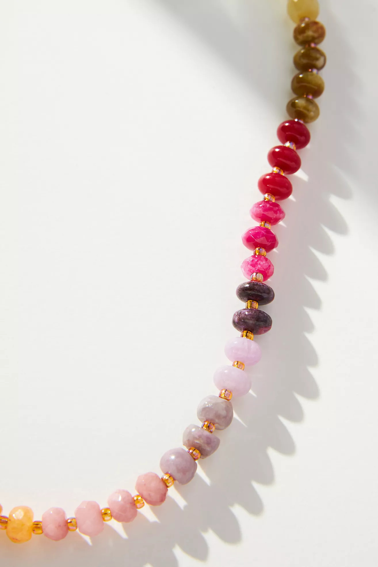 By Anthropologie Rainbow Stone Necklace | Anthropologie (US)