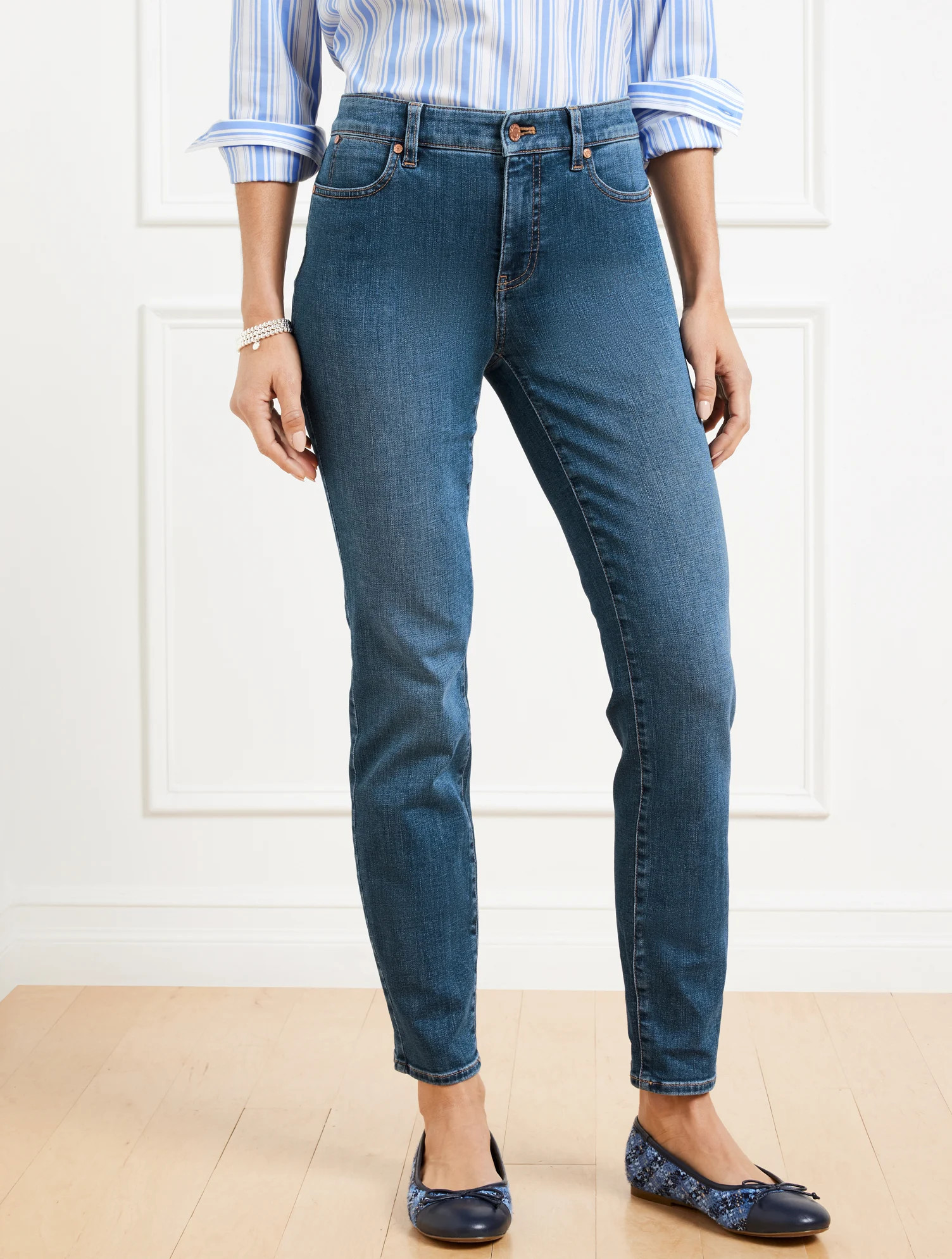 Slim Ankle Jean - Charlie Wash - 18 Talbots | Talbots