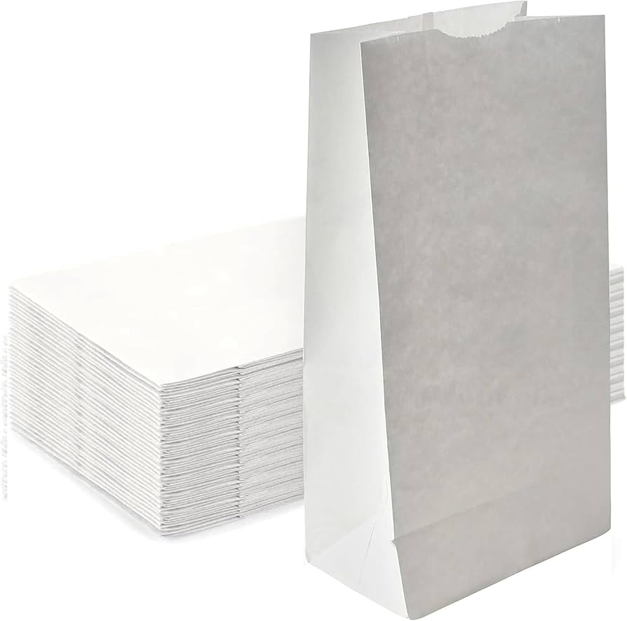 Concession Essentials 4lb White Paper Bags - Pack of 150ct. White Paper Lunch Bags. Great for Hol... | Amazon (US)