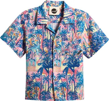 Kids' Havana Tropical Print Camp Shirt | Nordstrom