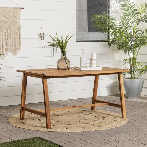 Harbison Acacia Outdoor Dining Table | Wayfair North America