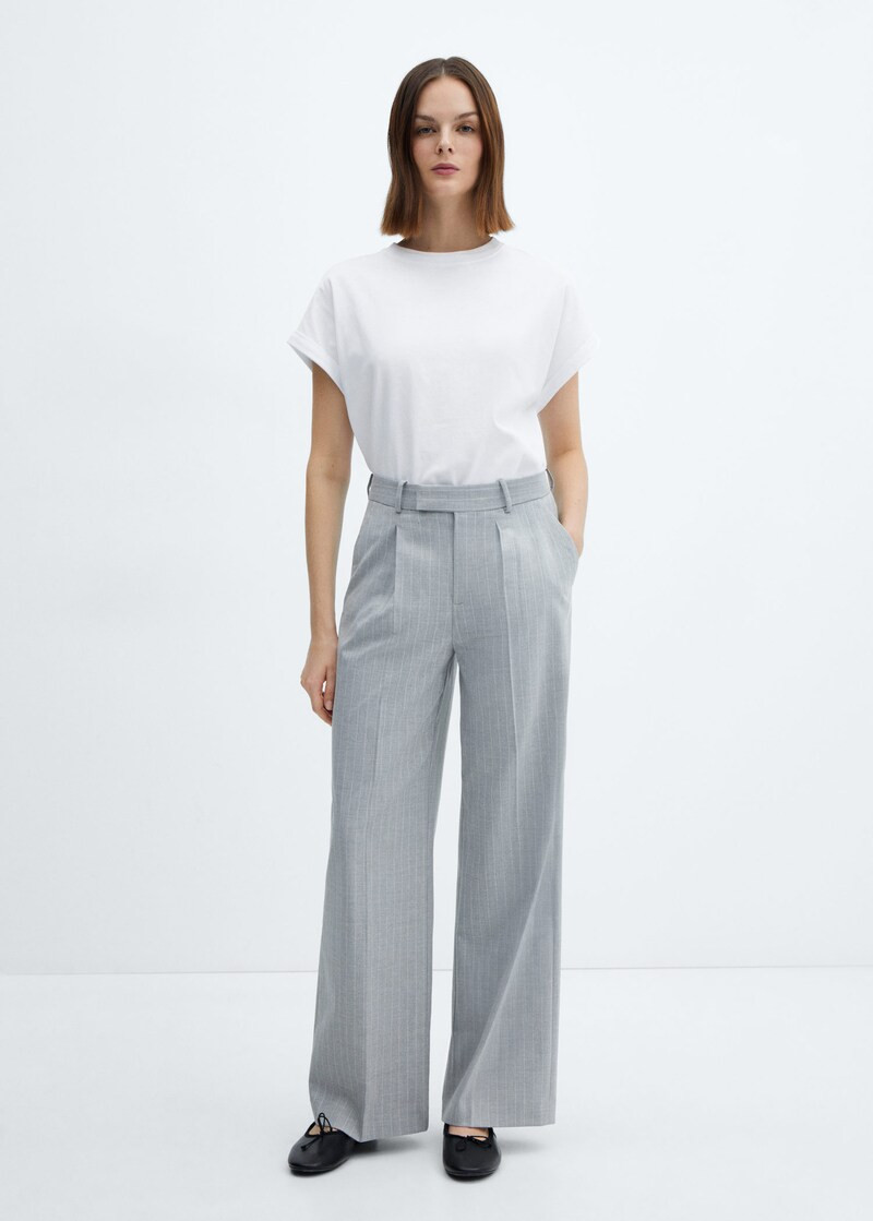 Short-sleeved cotton t-shirt -  Women | Mango USA | MANGO (US)