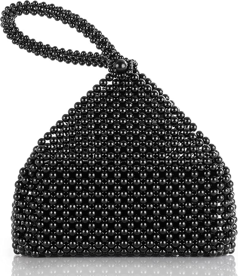 BABEYOND Pearl Clutch Purse Evening Bags for Women Elegant Triangle Purse for Wedding Bride Party... | Amazon (US)
