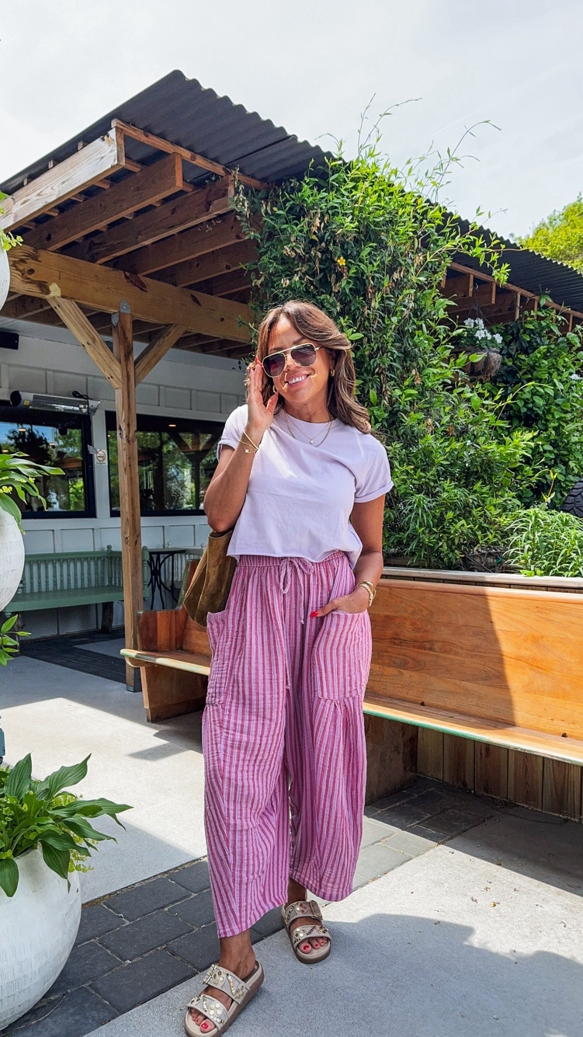 My fave cotton spring summer pants! Tts in xs. Tee xs

#LTKgrwm #LTKootd