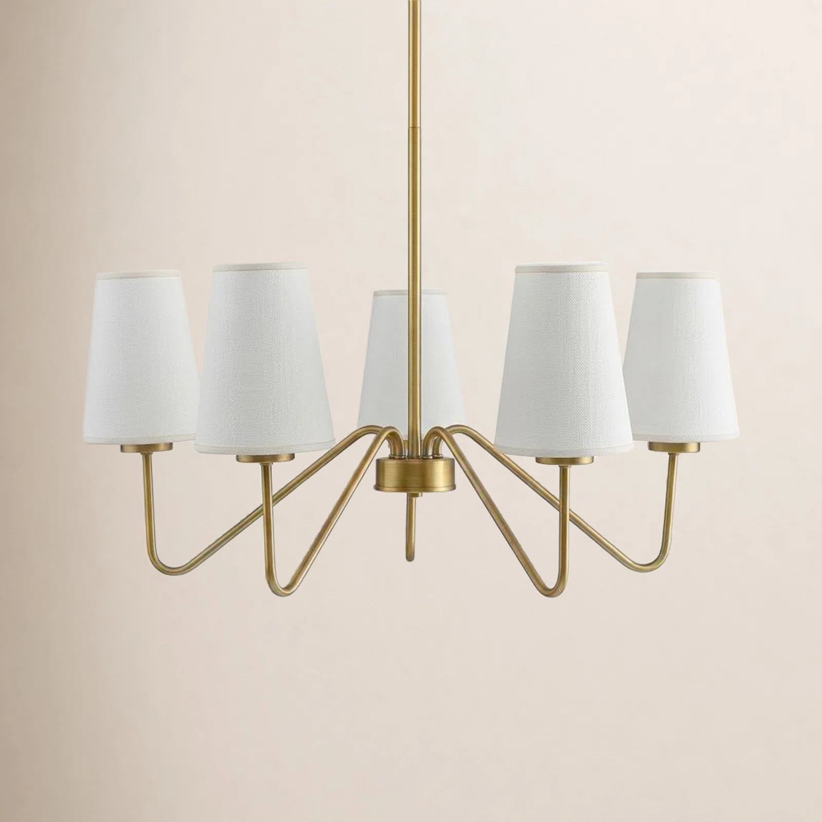 Higginson 5 - Light Chandelier in Brass | Wayfair North America