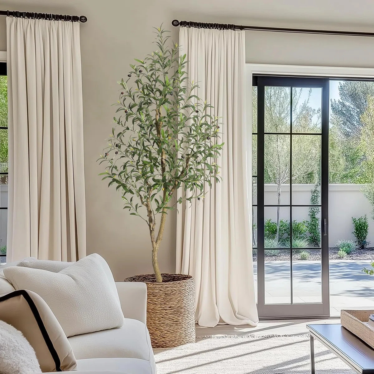 Tall Olive Trees Artificial with Planter | Wayfair North America