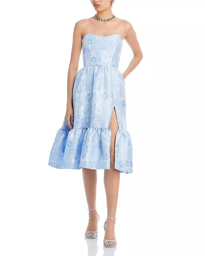 Virginia Ruffled Hem Strapless Dress | Bloomingdale's (US)