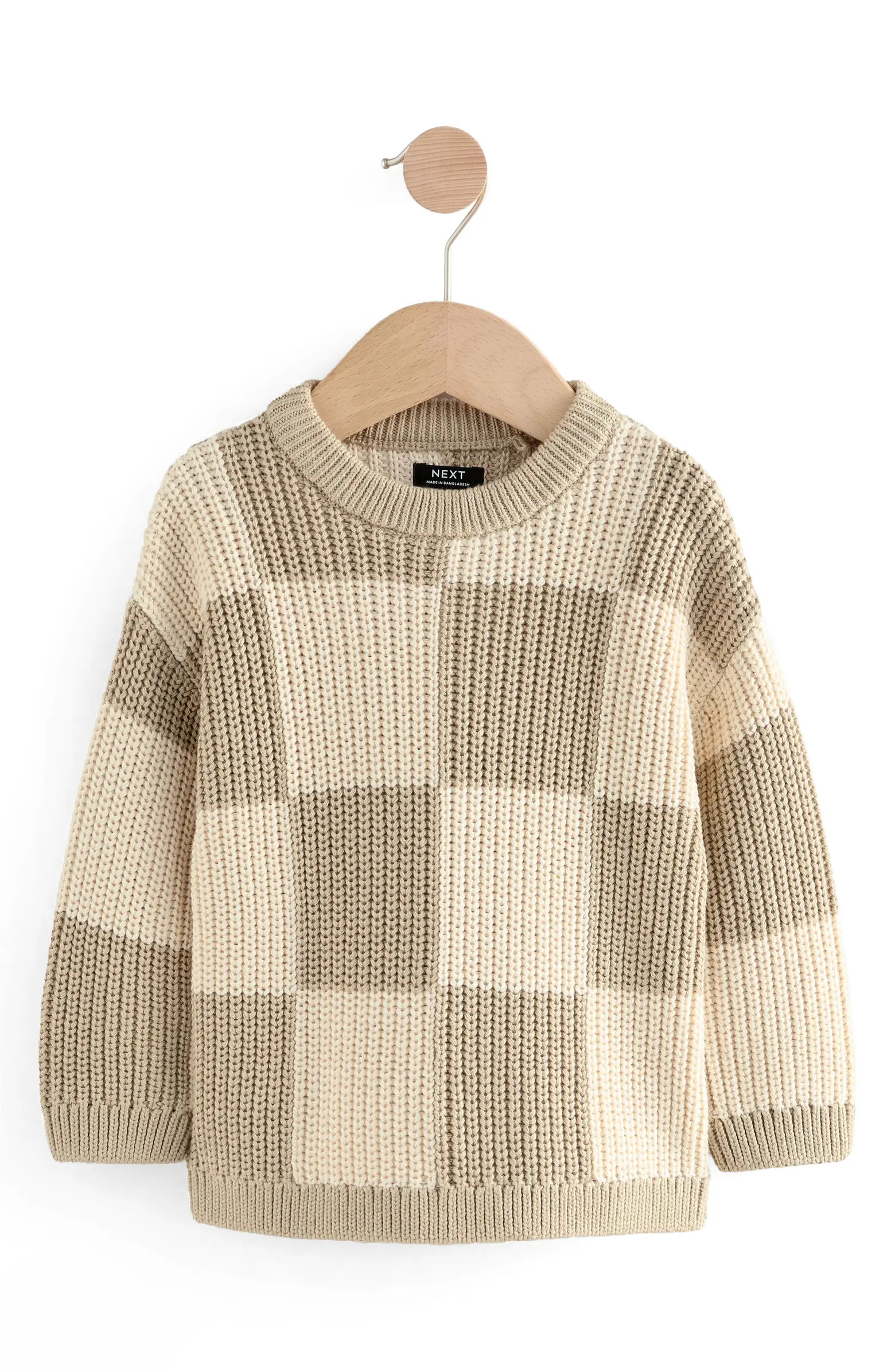 NEXT Kids' Checkerboard Cotton Crewneck Sweater | Nordstrom | Nordstrom