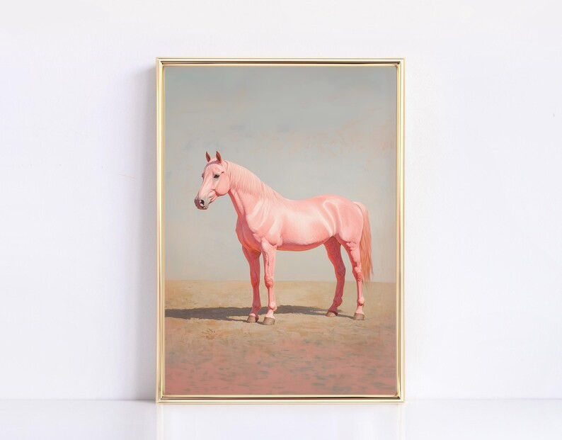 Pink Horse Wicked Valentines Digital Print Wicked Digital Art Valentines Wizard of Oz Colorful Ra... | Etsy (US)
