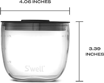 Amazon.com: S'well Prep Food Glass Bowls - Set of 4, 12oz - Make Meal Easy and Convenient - Leak-... | Amazon (US)