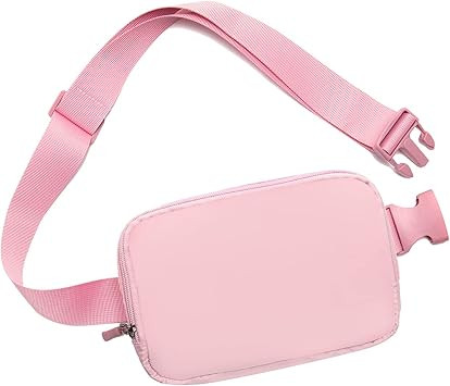 Belt bag Fanny pack crossbody bags for women Everywhere belt bag (pink) | Amazon (US)