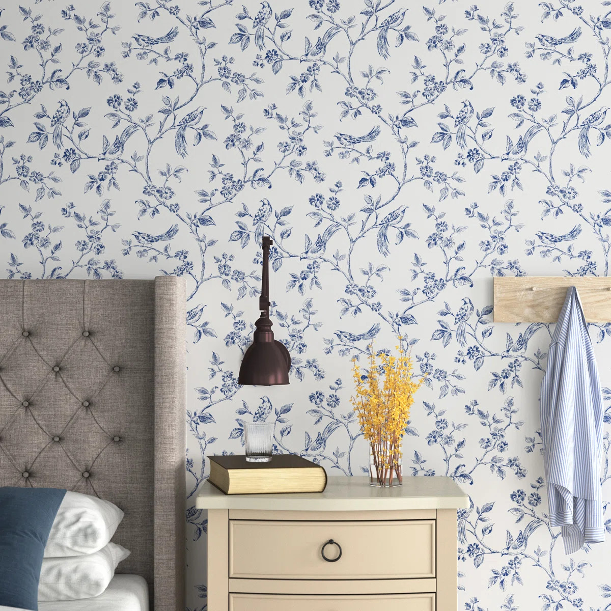 Krantz Ray Bird Trail 33' L x 20.5" W Smooth Wallpaper Roll | Wayfair North America