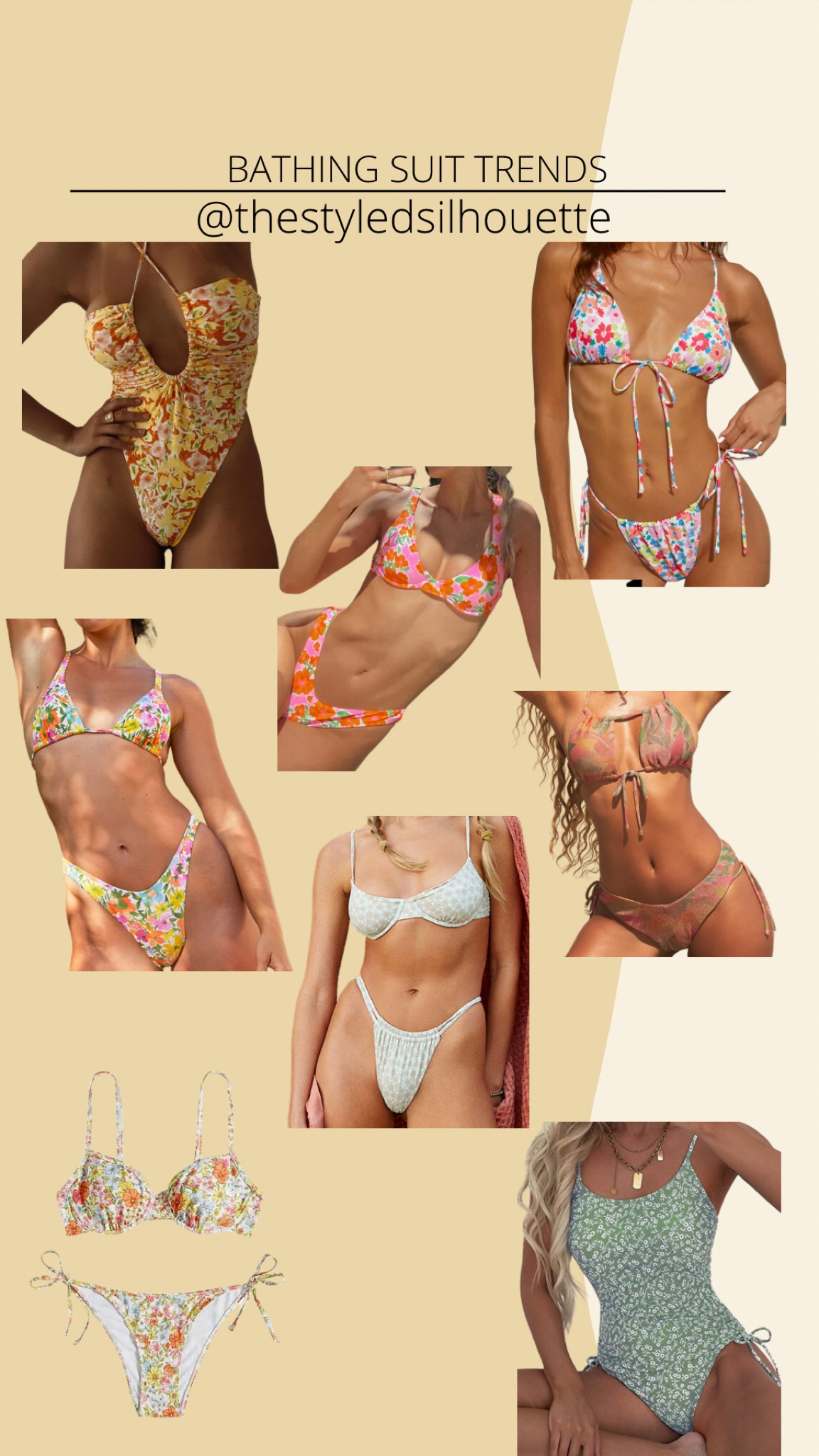 Floral swimsuits// bikinis// one pieces// 2023 swim

#LTKsalealert #LTKSeasonal #LTKswim
