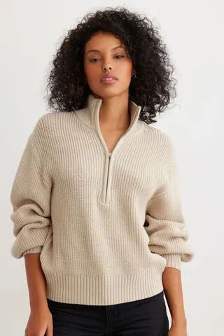 Chunky Polo Sweater | Dynamite Clothing