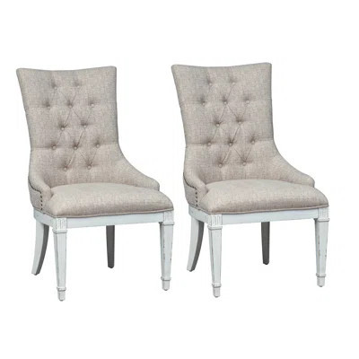 Exmouth Upholstered and Tufted Hostess Chair | Wayfair North America