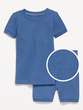 Snug-Fit Ribbed Pajama Set for Toddler & Baby | Old Navy (US)