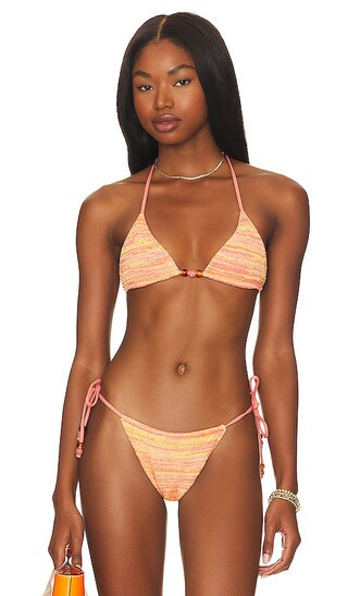 Lunar Reversible Bikini Top in Sunrise | Revolve Clothing (Global)