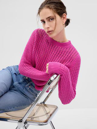 Crochet Crewneck Sweater | Gap (US)