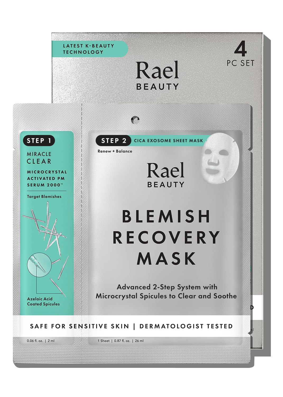 Rael Face Mask – Deep Hydration & Moisturizing Sheet Masks, Daily Skincare, Advanced PM Routine... | Amazon (US)