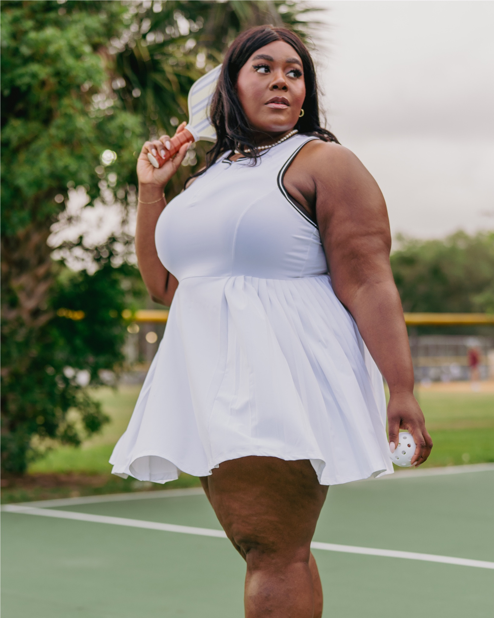 white christmas dresses Pickleball Dress main image 1