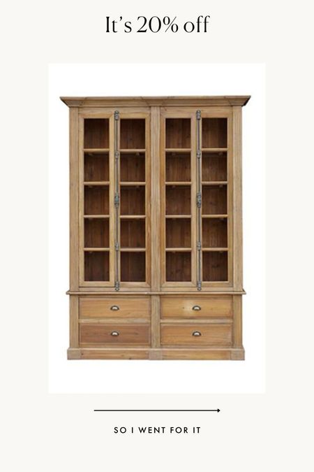 The cabinet I fell in love with is 20% off so I purchased it! Can’t wait to style this beautiful piece of furniture. 

#LTKhome