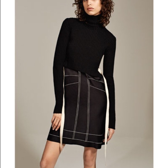 Zara studio black high collar short dress | Poshmark