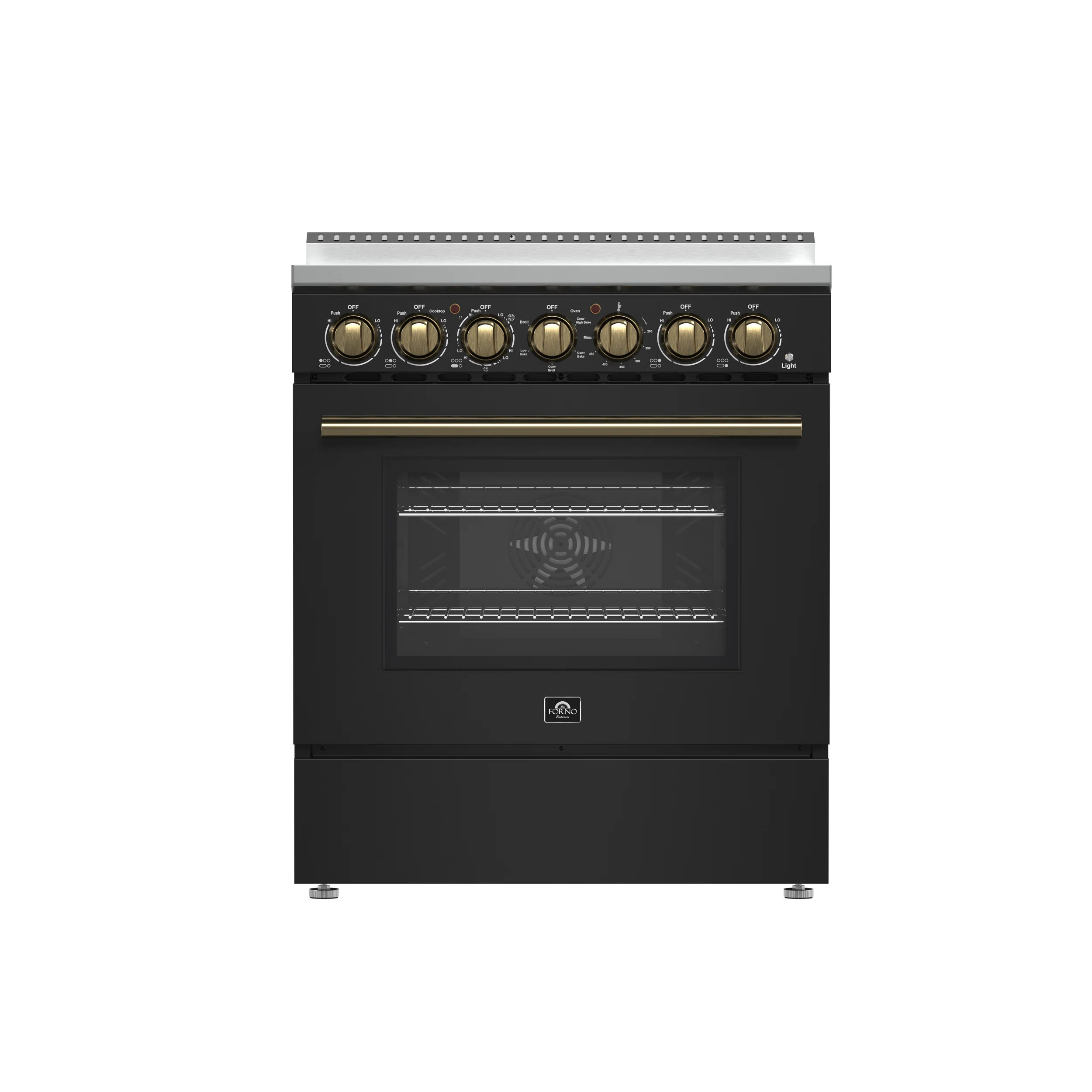 Forno Paolo 30" Freestanding Electric Range, 7,800-Watt Rangetop, 4.38 cu.ft. True Convection Ove... | Wayfair North America