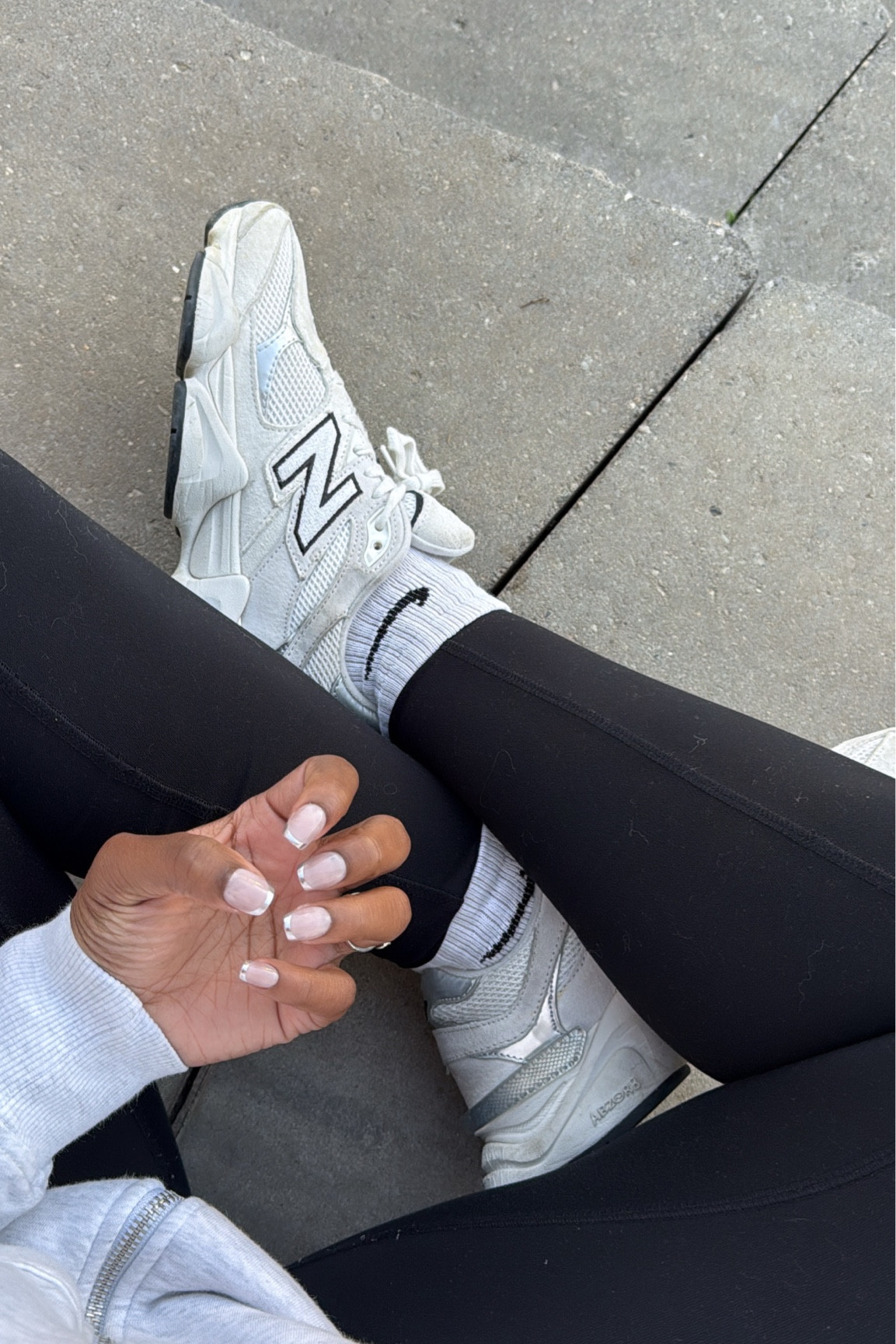 Obsessed with my new balances they literally feel like walking on a cloud ☁️ these ones are sold out unfortunately but they have so many other cute options as well! #newbalance 

#LTKActive #LTKootd