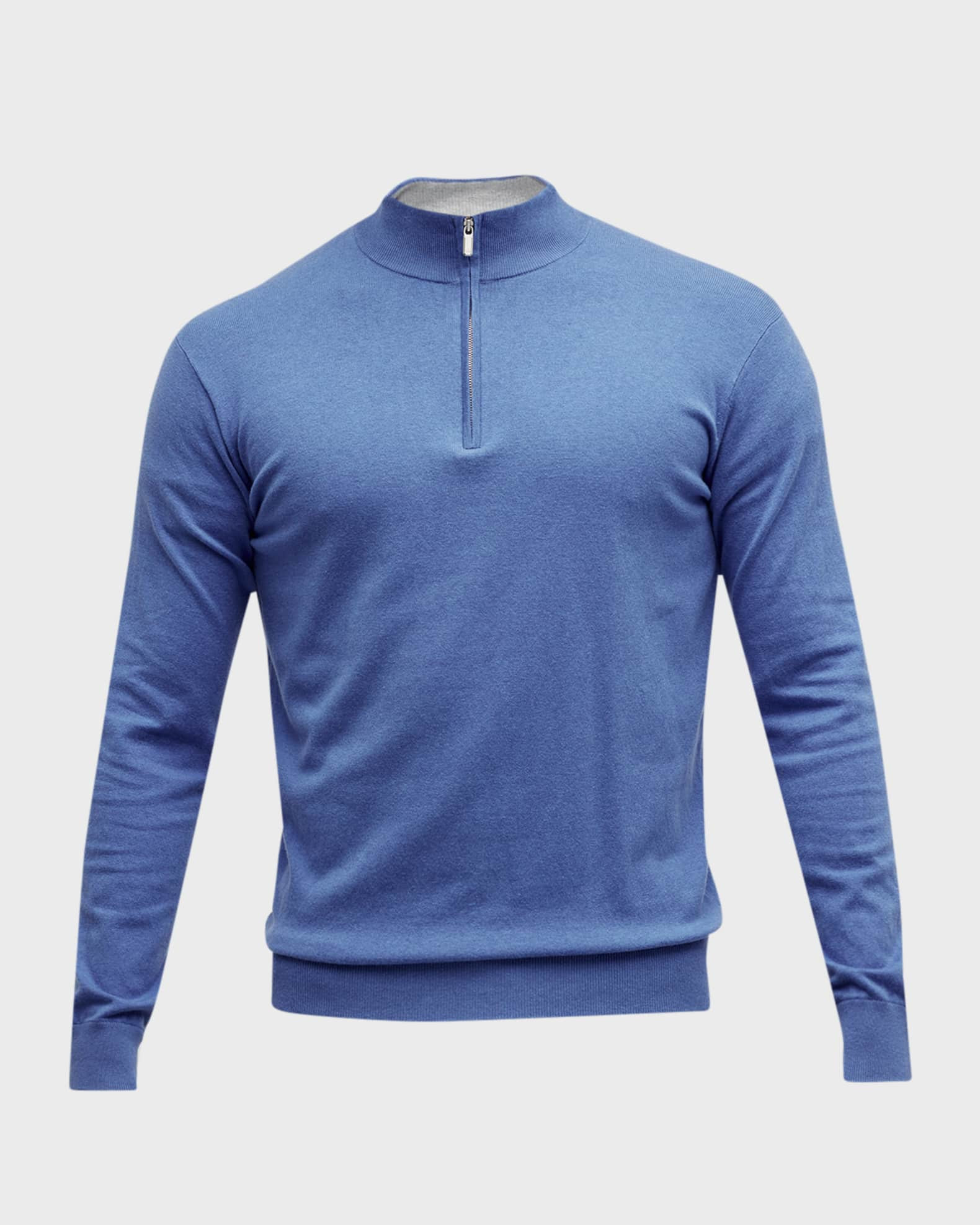 Peter Millar Men's Crest Quarter-Zip Sweater | Neiman Marcus