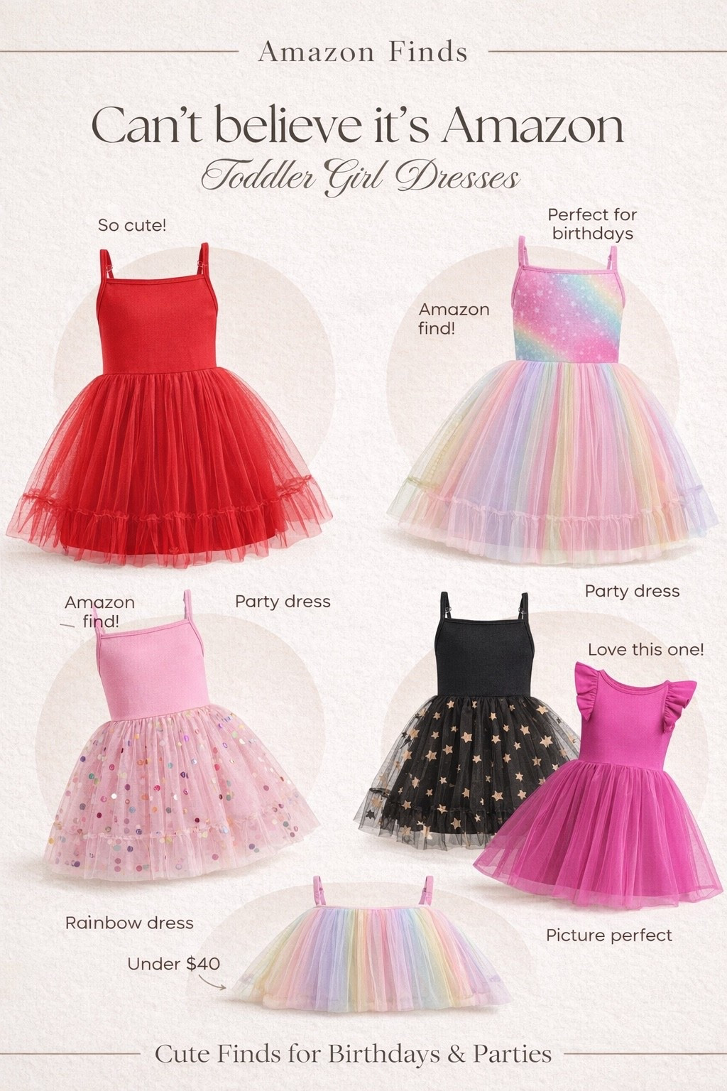 Can’t believe these toddler girl dresses are from Amazon 🤍
Perfect for birthdays, parties, pictures and dress up days.

If you have a toddler girl… you need to see these.

Amazon toddler girl dresses
toddler birthday dress
toddler party dress
princess dress toddler
tulle dress toddler girl
amazon kids clothes
toddler girl outfit ideas
birthday outfit toddler girl
amazon finds for kids

#LTKKids #LTKmomlife