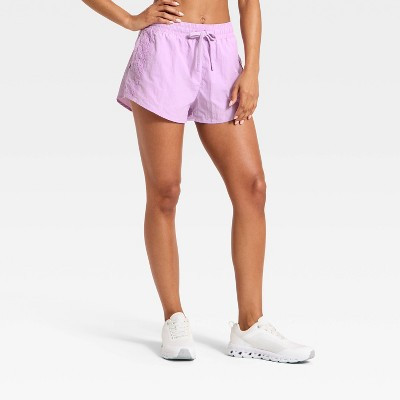 Women's Crochet Trim Woven Shorts - JoyLab™ Purple XL | Target