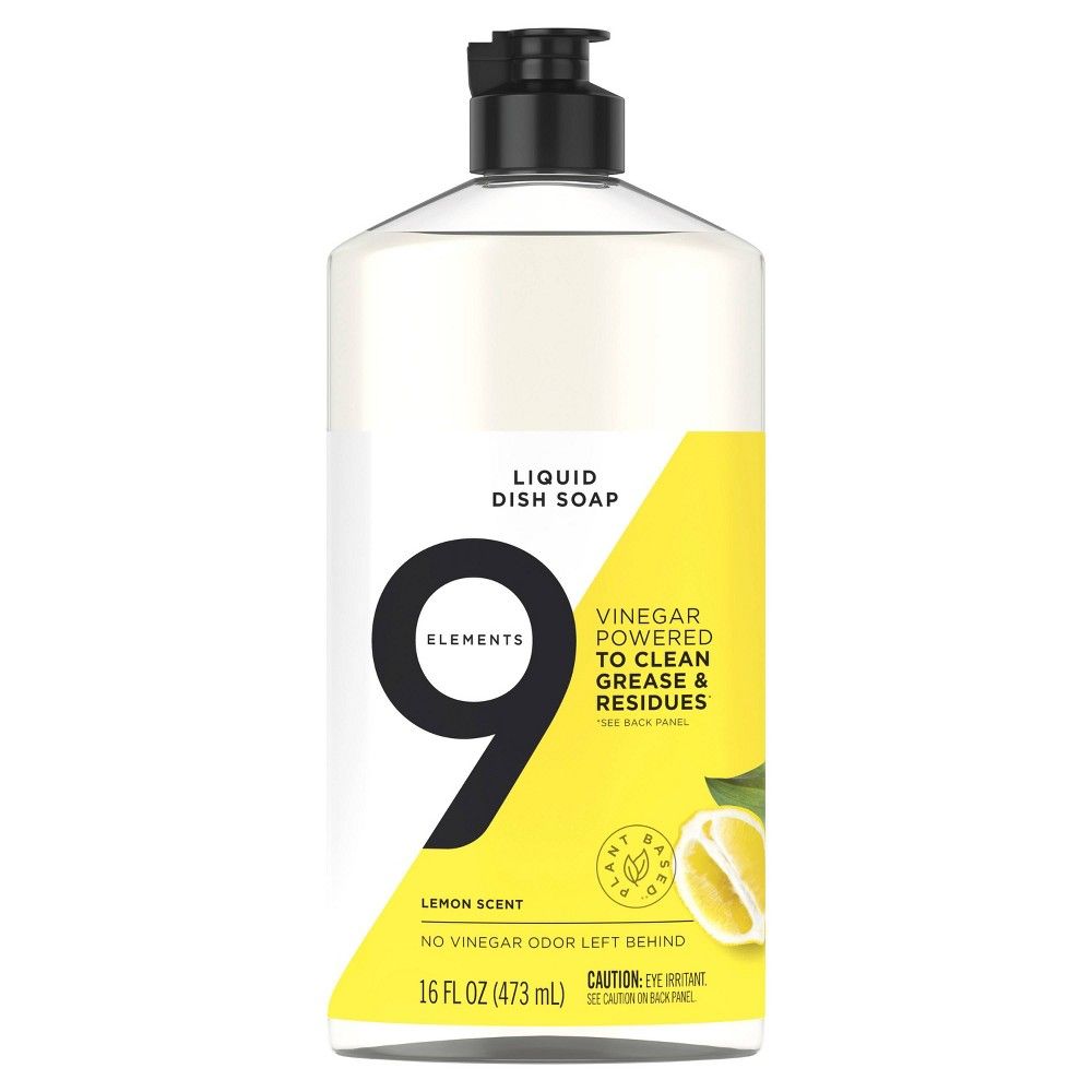 9 Elements Liquid Dish - Lemon - 16 fl oz | Target