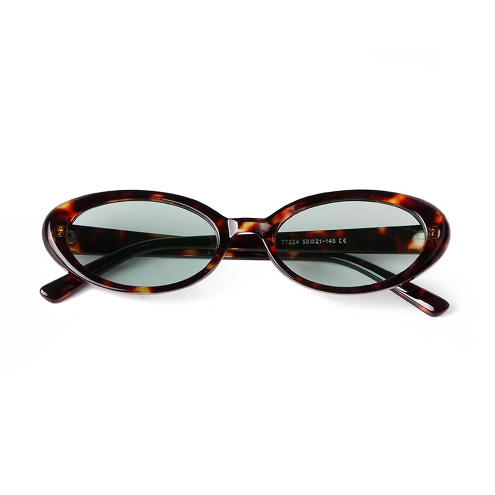 90s Sunglasses for Women Men Retro Small Oval Sunglasses | Amazon (US)