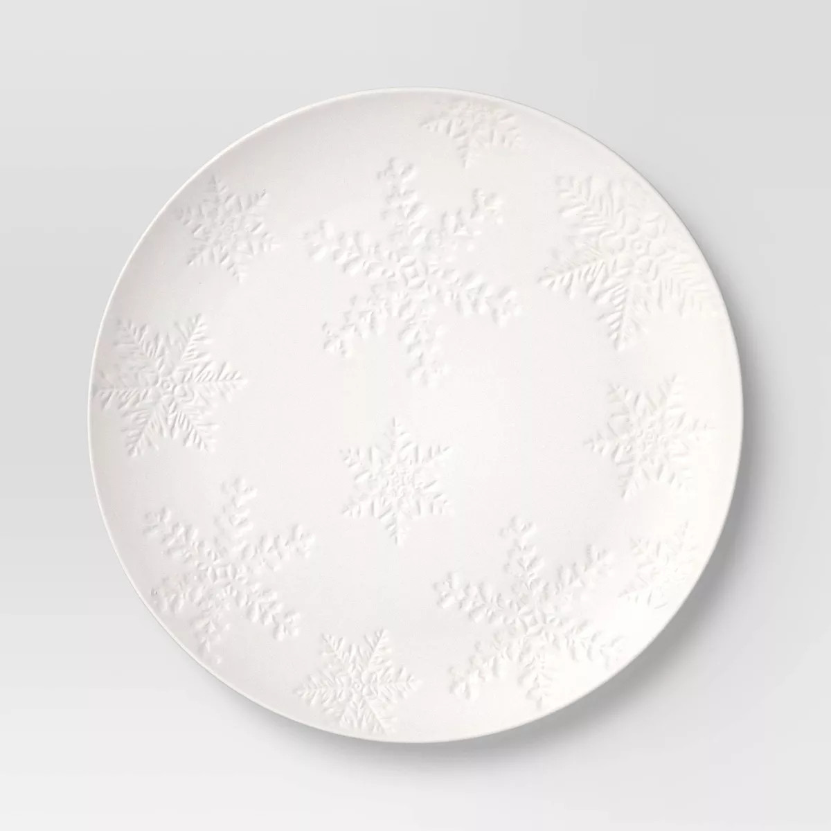 13" Stoneware Snowflake Serving Platter - Threshold™ | Target