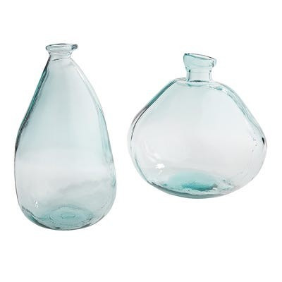 Thrown 14" Recycled Glass Bottle Vase | Pier 1 Imports