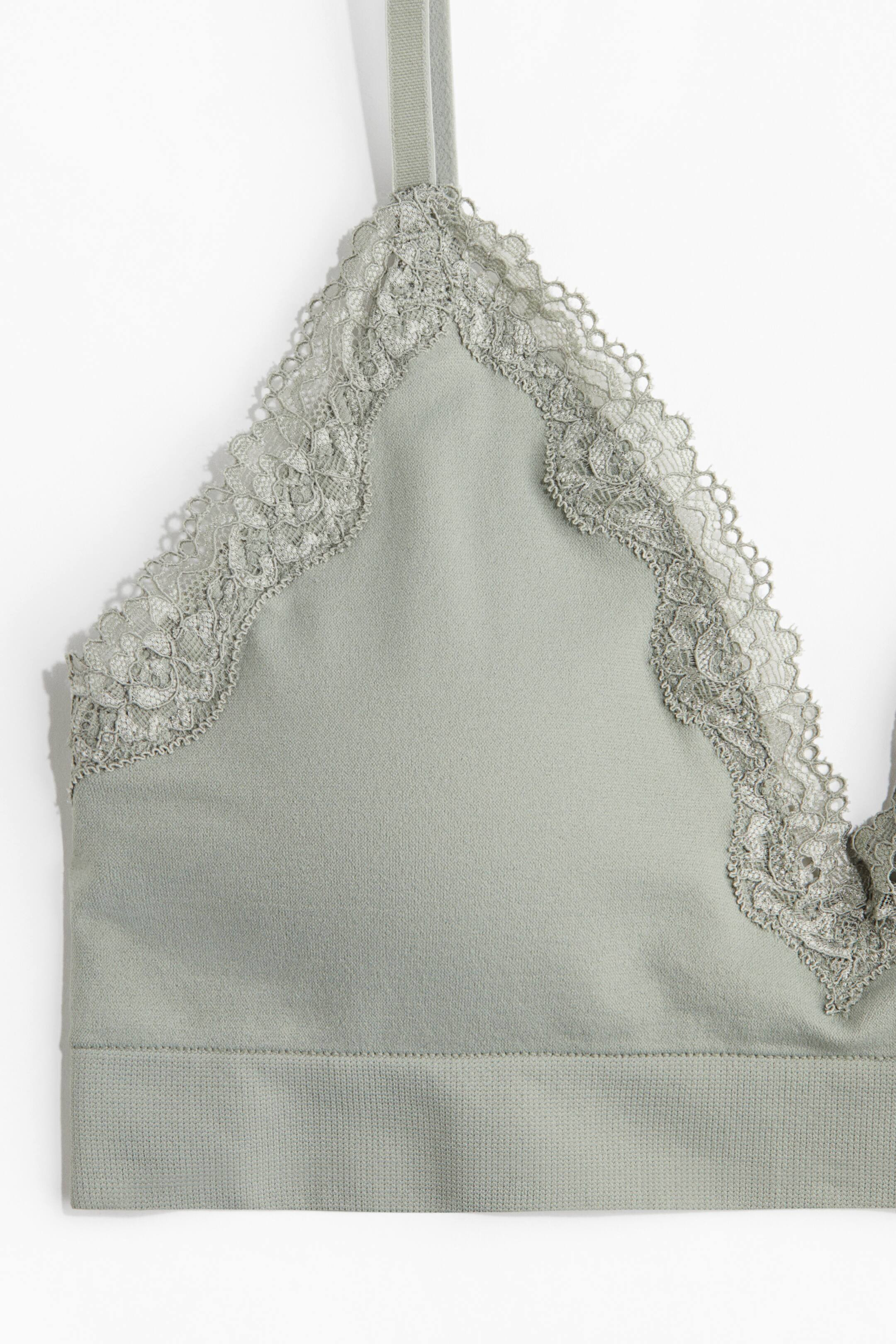 Gepolsterter Soft-BH Seamless - Helles Khakigrün - Ladies | H&M DE | H&M (DE, AT, CH, NL, FI)