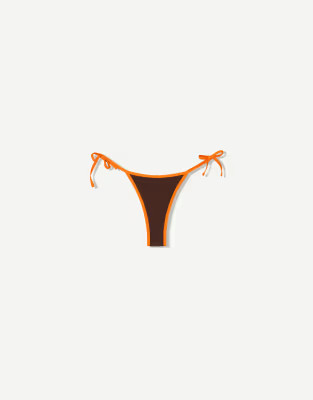 Bershka contrast bikini bottoms in brown | ASOS | ASOS (Global)