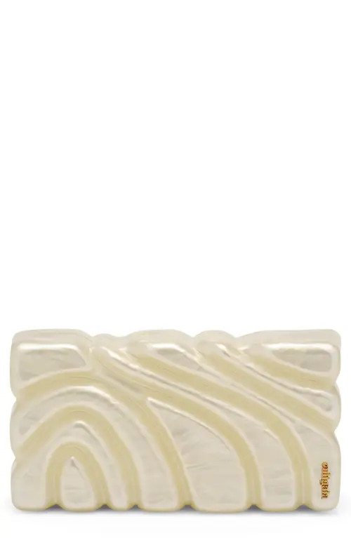 Cult Gaia Aura Box Clutch in Ivory at Nordstrom | Nordstrom