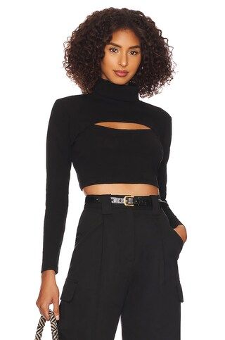 Callahan Celeste Longsleeve Top in Black from Revolve.com | Revolve Clothing (Global)