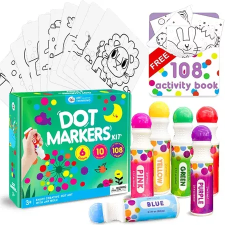 Dot Markers Activity Book: FRUITS: Dot Art Coloring Book, Easy Guided BIG  DOTS, Do a dot page a day, paint daubers marker art creative kids activ  (Paperback)