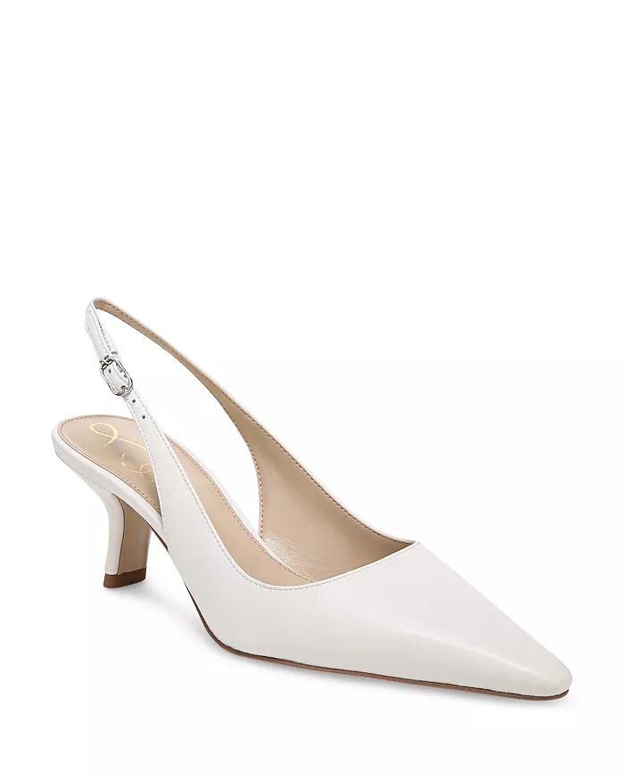 Women's Bianka Pointed Toe Slingback Kitten Heel Pumps | Bloomingdale's (US)