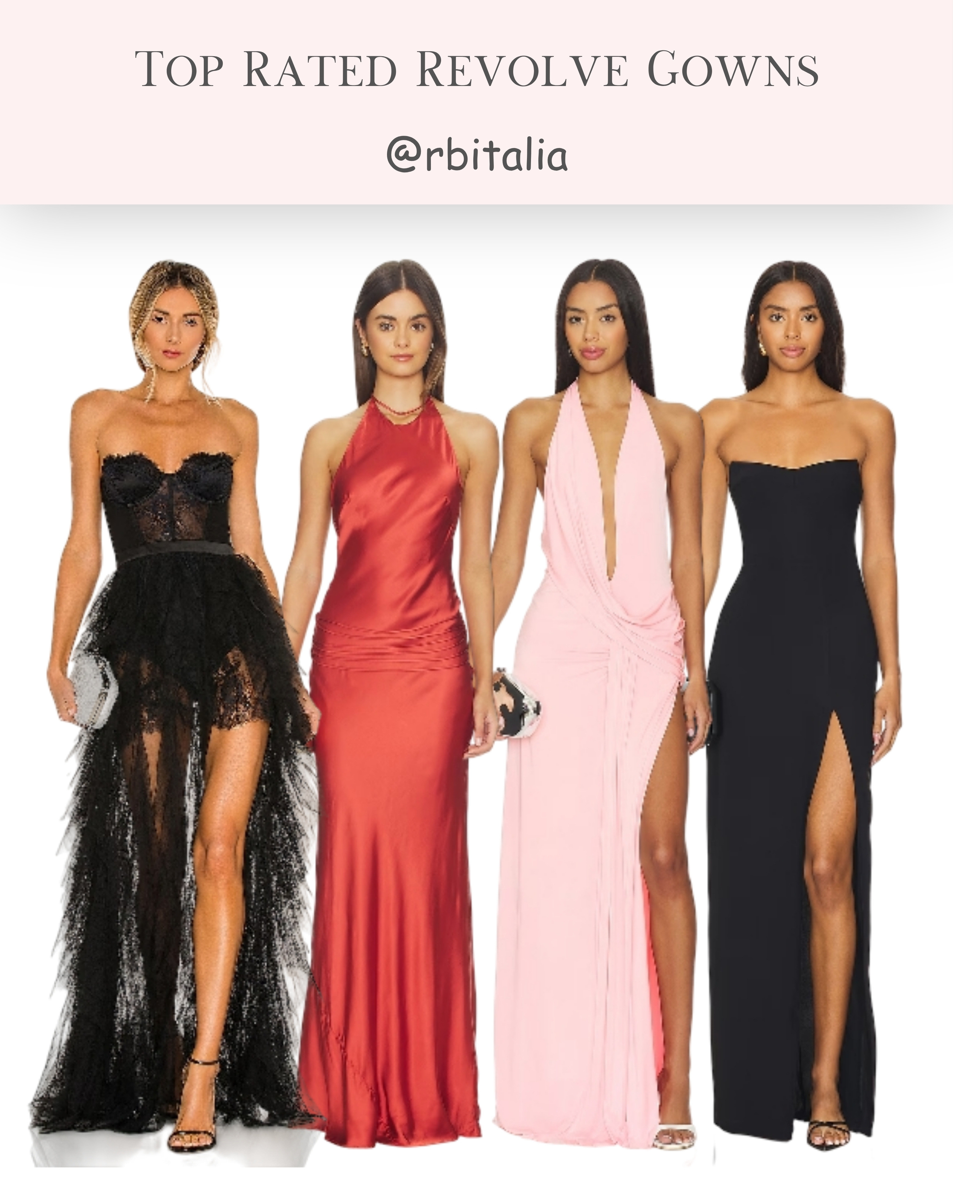 Make a statement in these top rated Revolve gowns perfect for your next special event. Each piece offers a stunning silhouette and high quality craftsmanship that ensures you stand out. Click the link in bio to shop these trending styles! #RevolveMe #EventStyle #GownInspo 

 #LTKdayinmylife #LTKgrwm #LTKootd