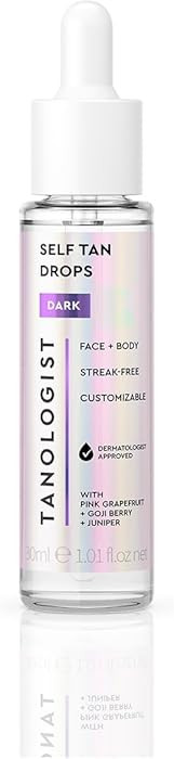 Tanologist Dark Self Tan Drops, Streak-Free Body & Face Tanning Drops, No Fake Tan Smell, For Moi... | Amazon (US)