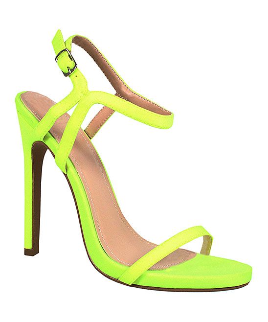 Yoki Women's Sandals NEON - Neon Green Shirley Sandal - Women | Zulily