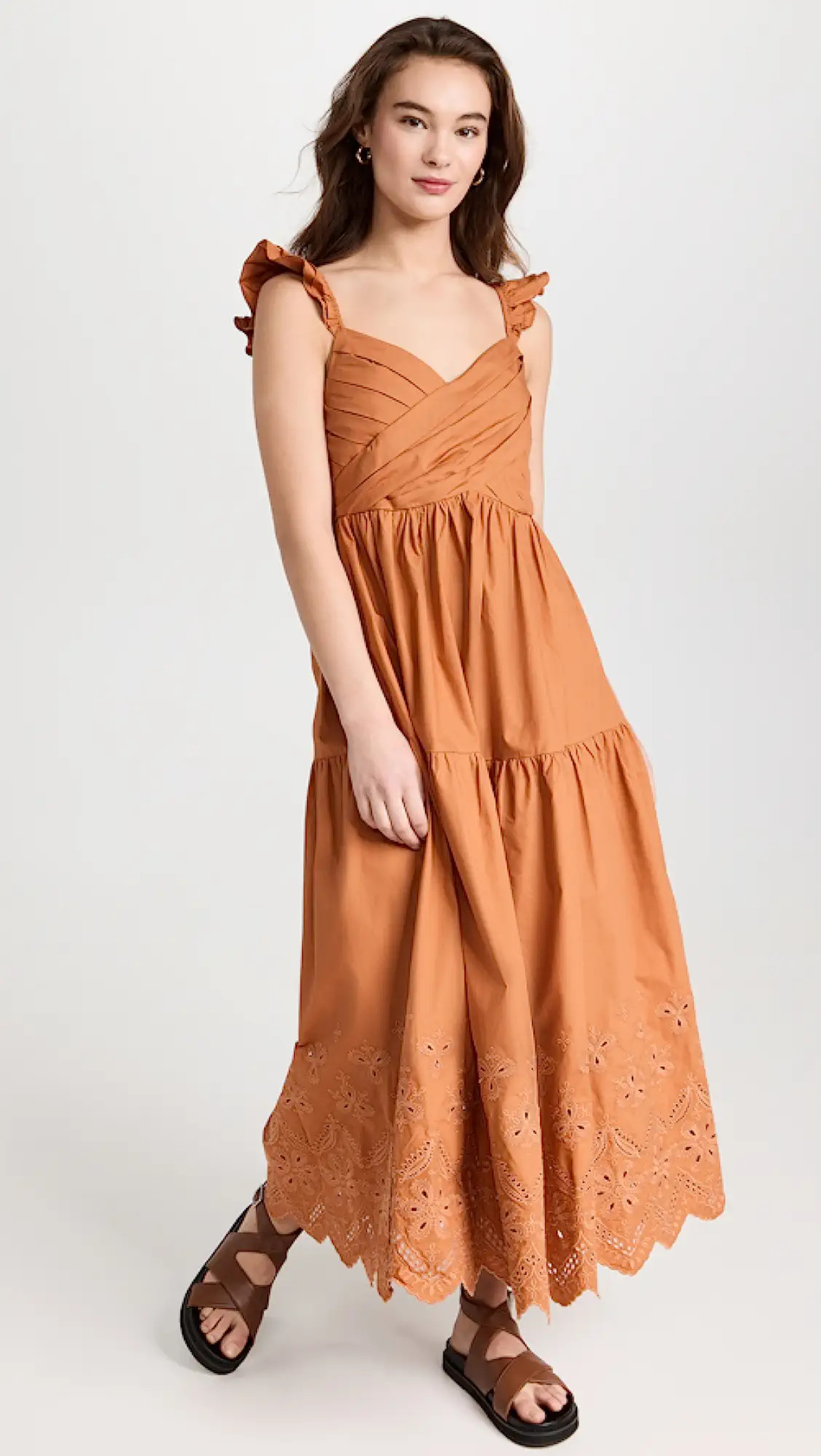 Embroidered Poplin Dress | Shopbop