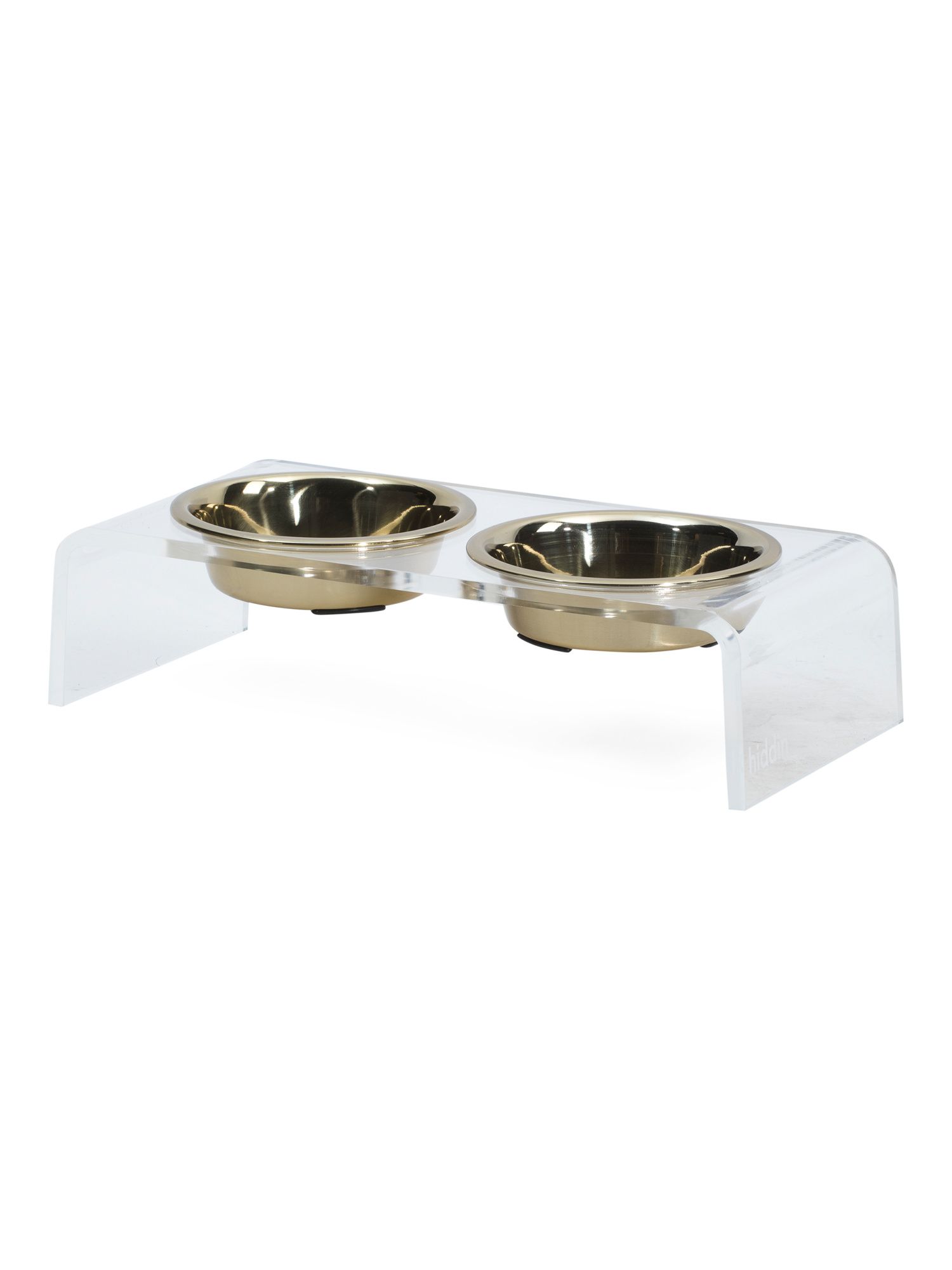 Made In India Clear Double Bowl Pet Feeder | Marshalls