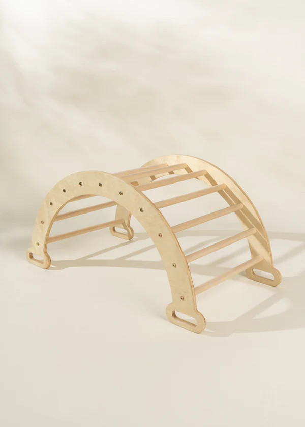 Montessori Rocker Climber - NATURAL WOOD | Coco Village
