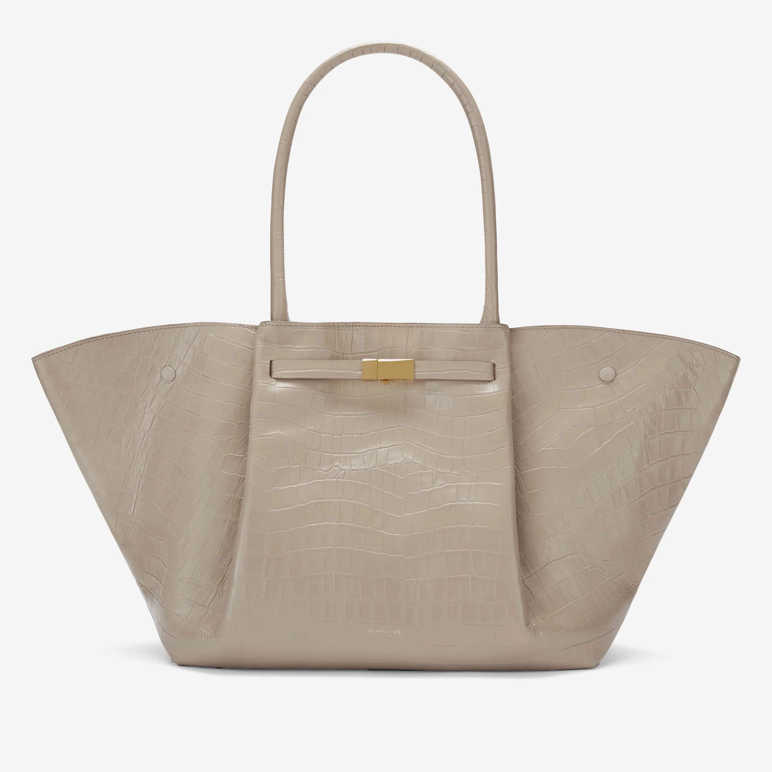 The New York | Taupe Croc-Effect | DeMellier | DeMellier