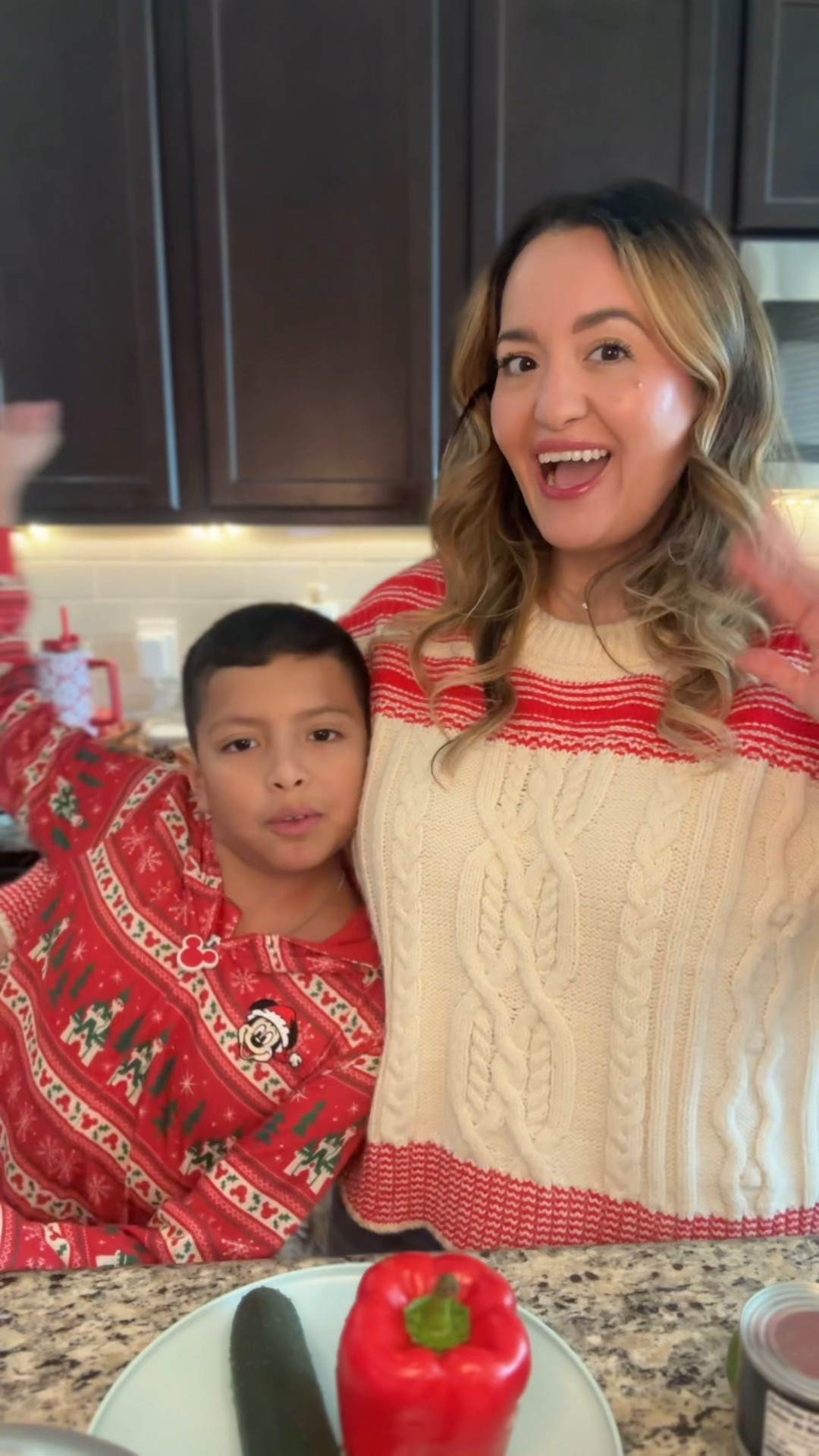 Cooking with Easton 🥹👩🏻‍🍳
Ok no but seriously… this salad is so good and we’ll be making it on repeat. 🌽🤌🏼
Inspired by @mariannas_pantry 💛

Ingredients:
2 bags frozen fire roasted corn
1 can black beans
1 cucumber
2 red bell peppers
1 shallot
feta
1.5 avocados
lime juice
mayo
salt + chili powder + garlic powder + onion powder

#LTKfoodie #LTKdayinmylife #LTKmomlife