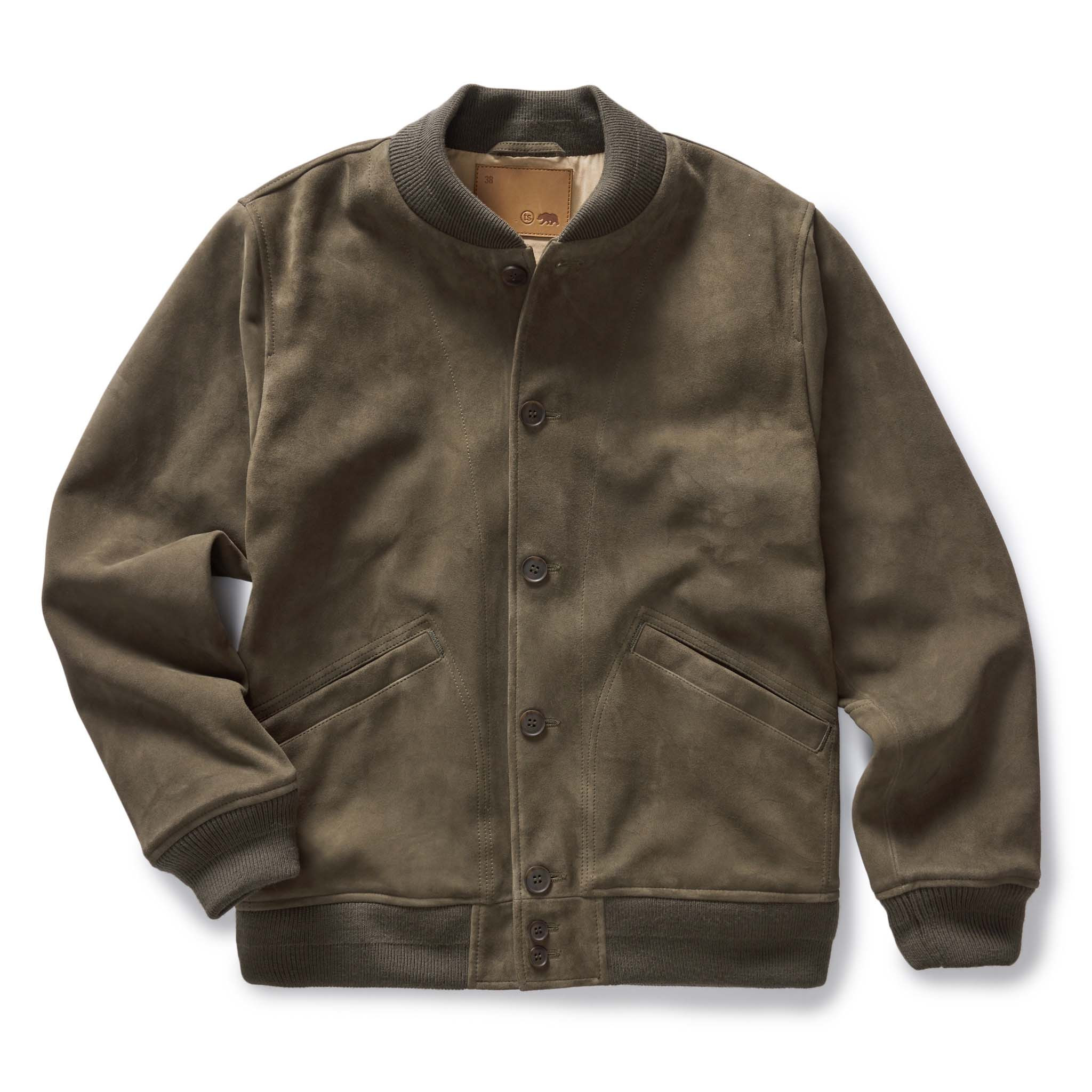 The Bomber Jacket in Army Suede | Taylor Stitch